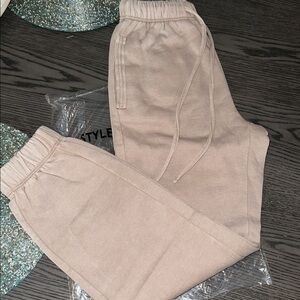 Zenana Better Together Acid Wash Lounge Pants - Ash Mocha Small NWT